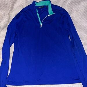 Polo Golf Blue Quarter-Zip Pullover